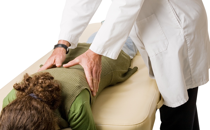 woman enjoying back massage