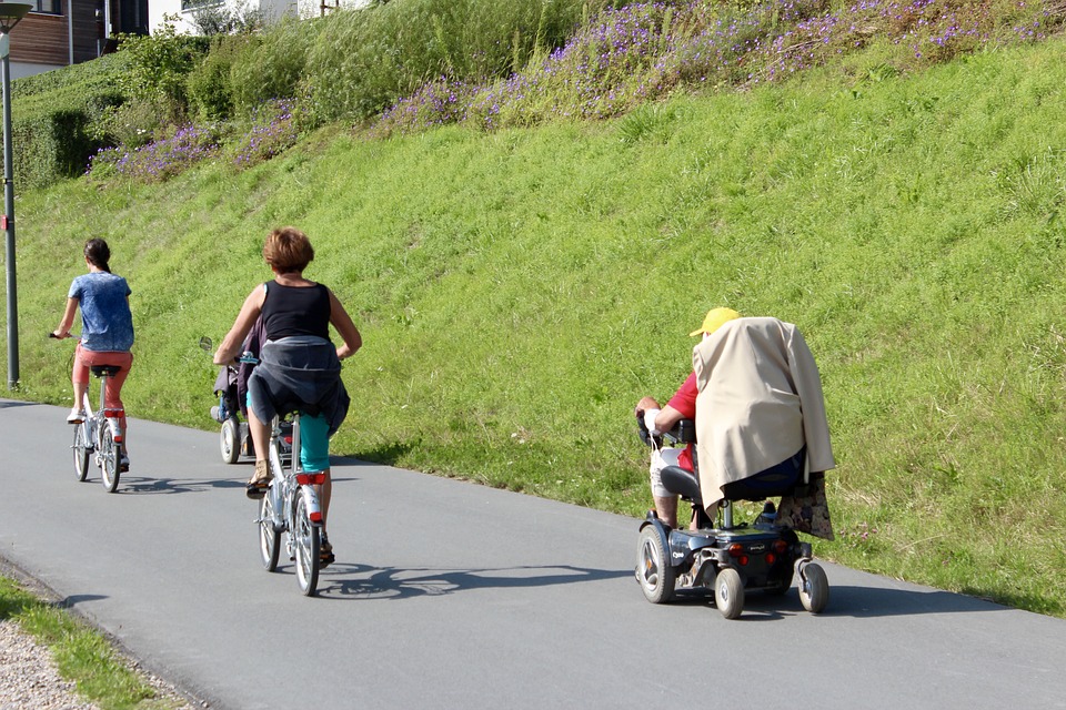 Rollator user